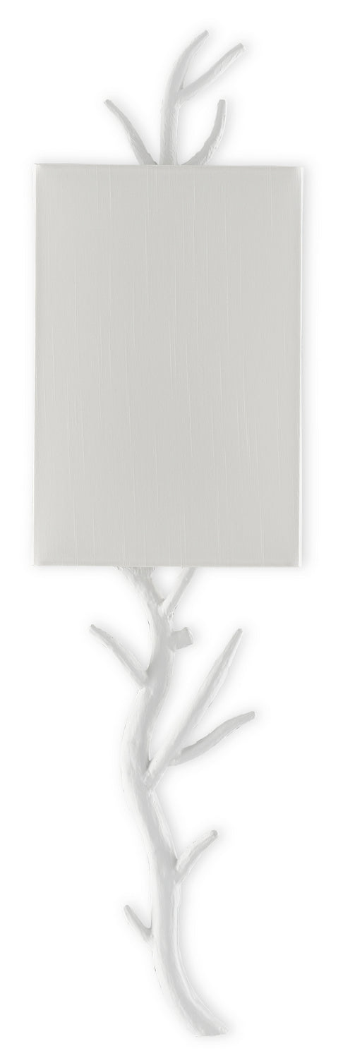 One Light Wall Sconce from the Baneberry collection in Gesso White finish