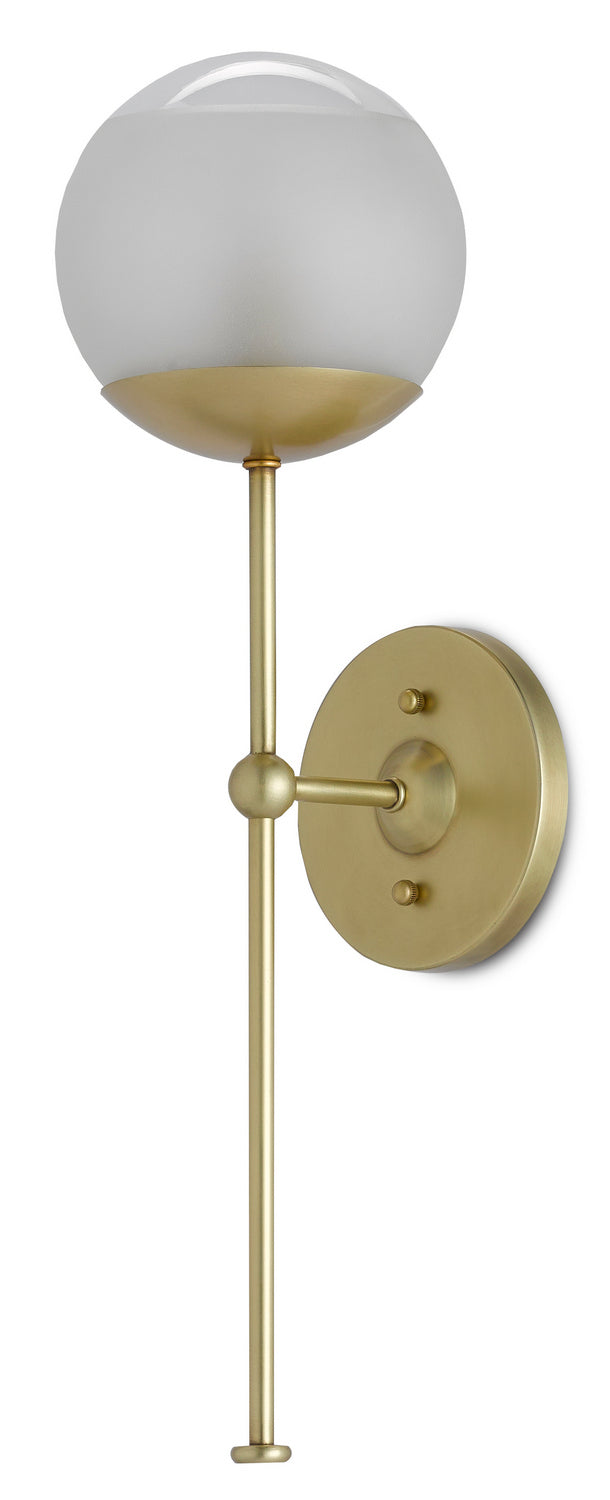 One Light Wall Sconce from the Montview collection in Brushed Brass finish