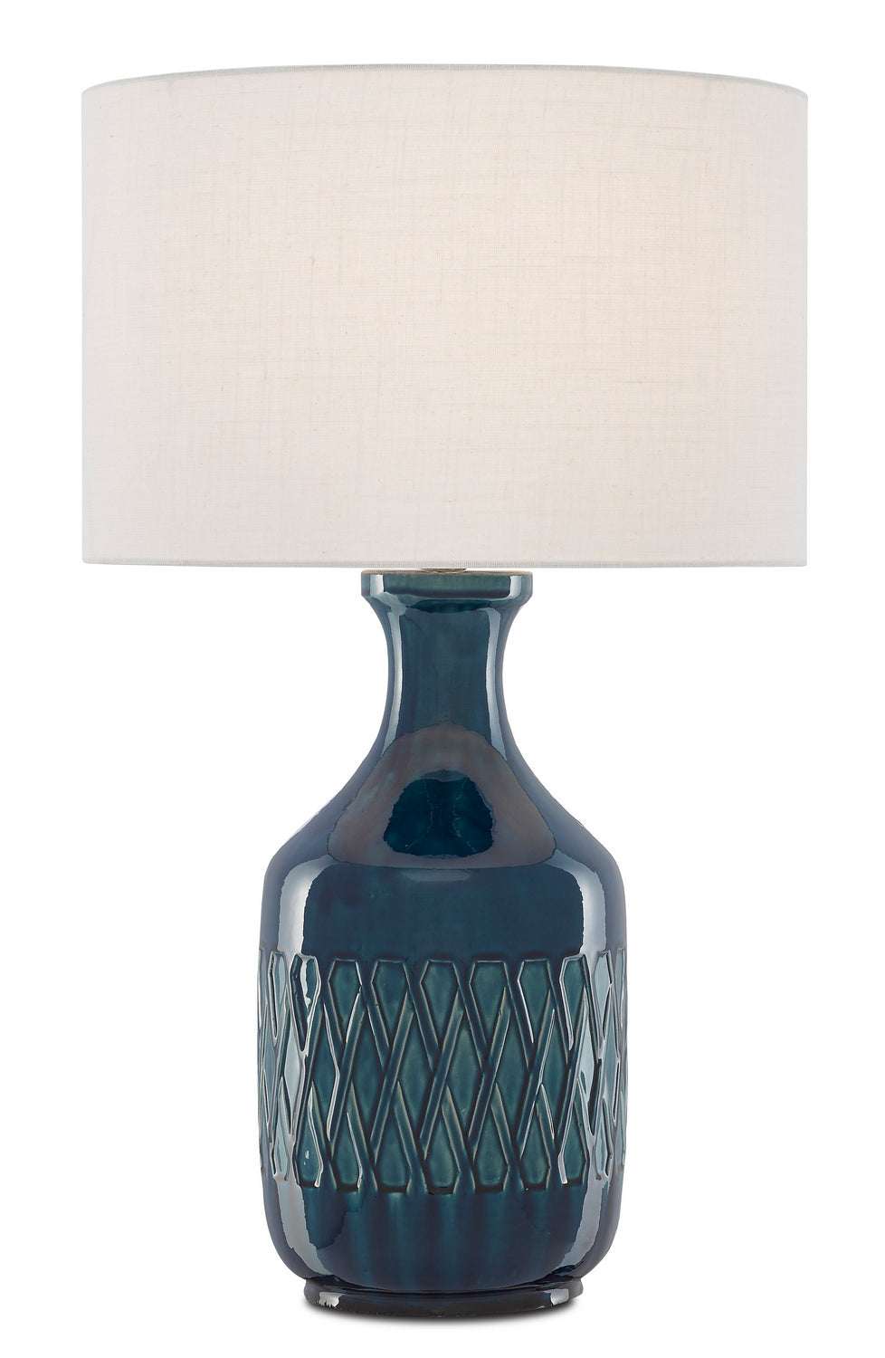 One Light Table Lamp from the Samba collection in Ocean Blue finish