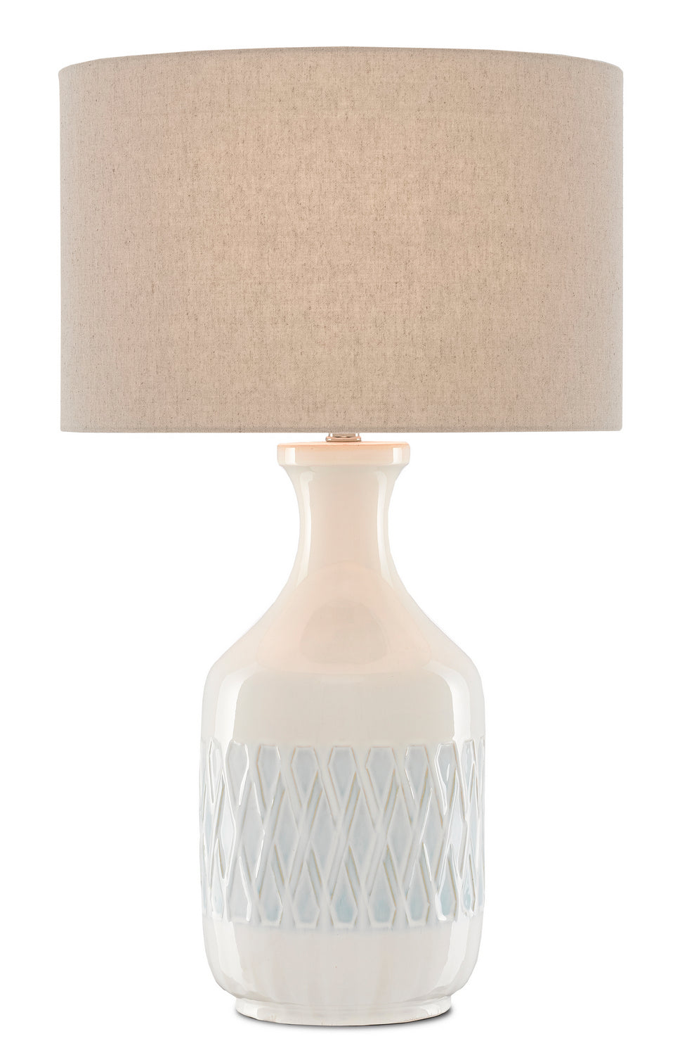 One Light Table Lamp from the Samba collection in White/Sky Blue finish