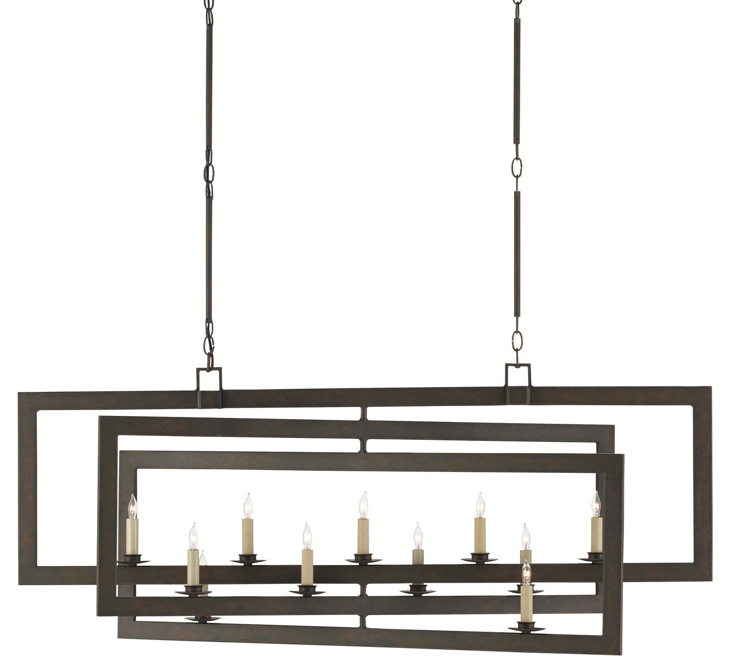 11 Light Chandelier from the Middleton collection in Bronze Gold finish