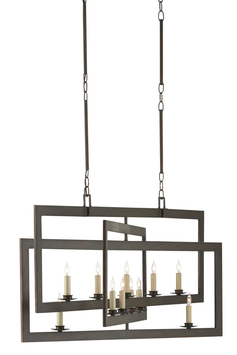 11 Light Chandelier from the Middleton collection in Bronze Gold finish