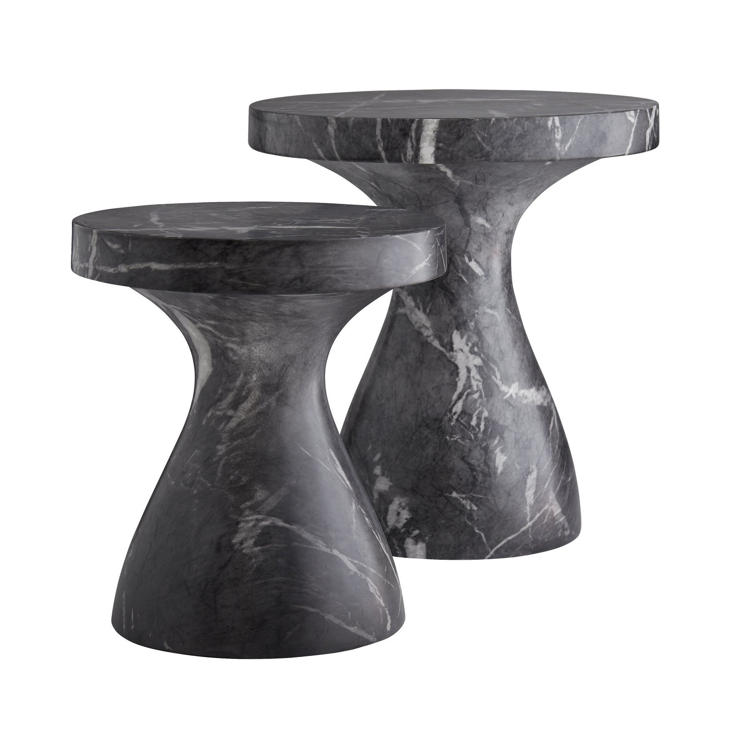 Accent Table from the Serafina collection in Black Faux Marble finish