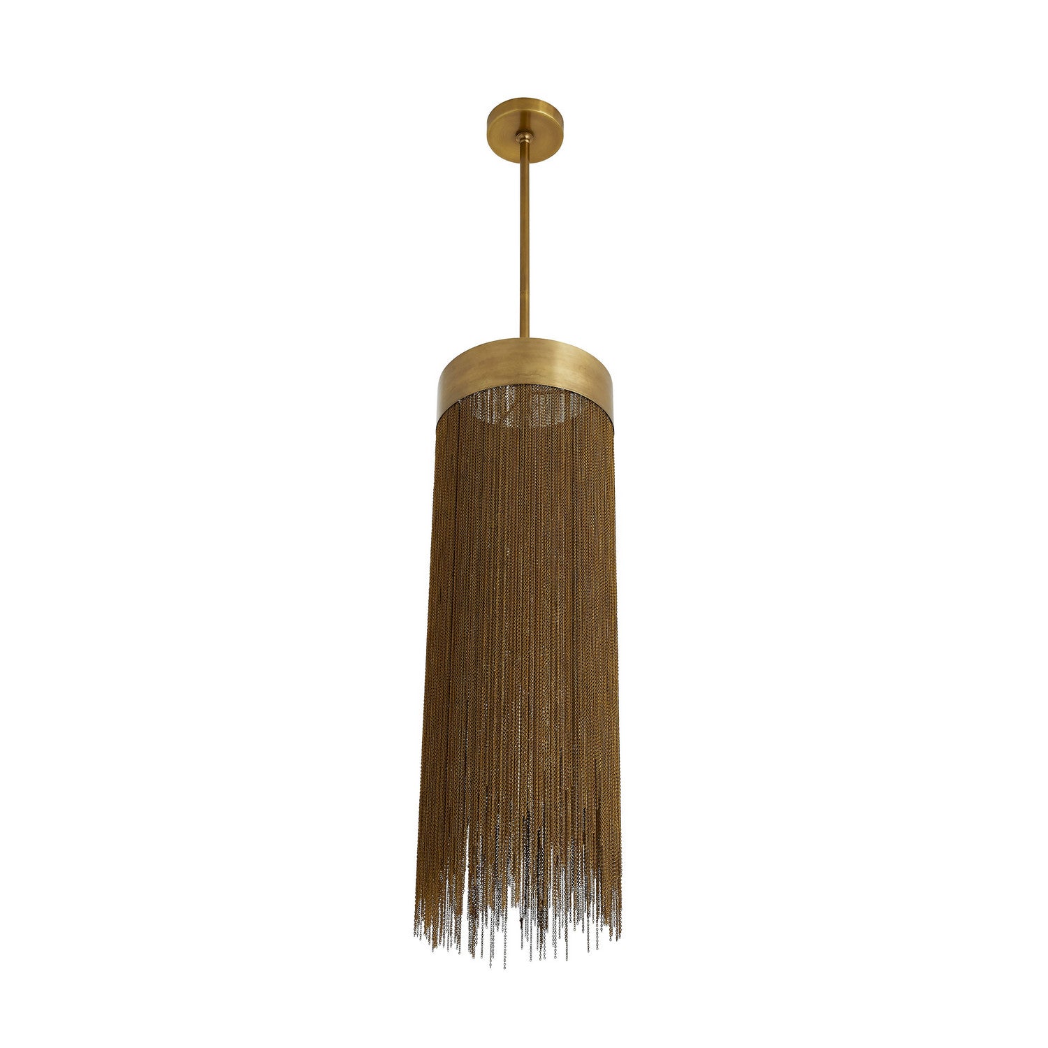 One Light Pendant from the Fatima collection in Antique Brass finish