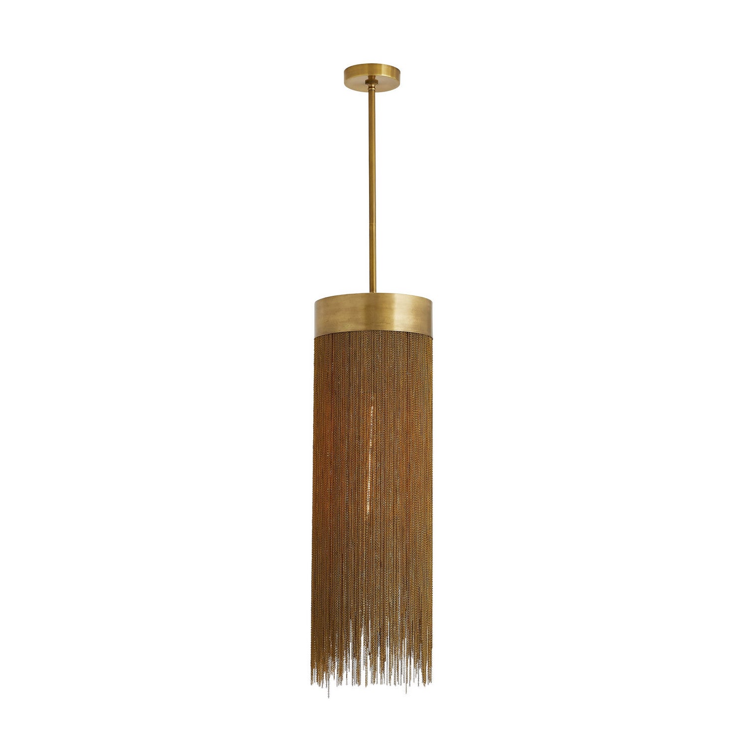 One Light Pendant from the Fatima collection in Antique Brass finish