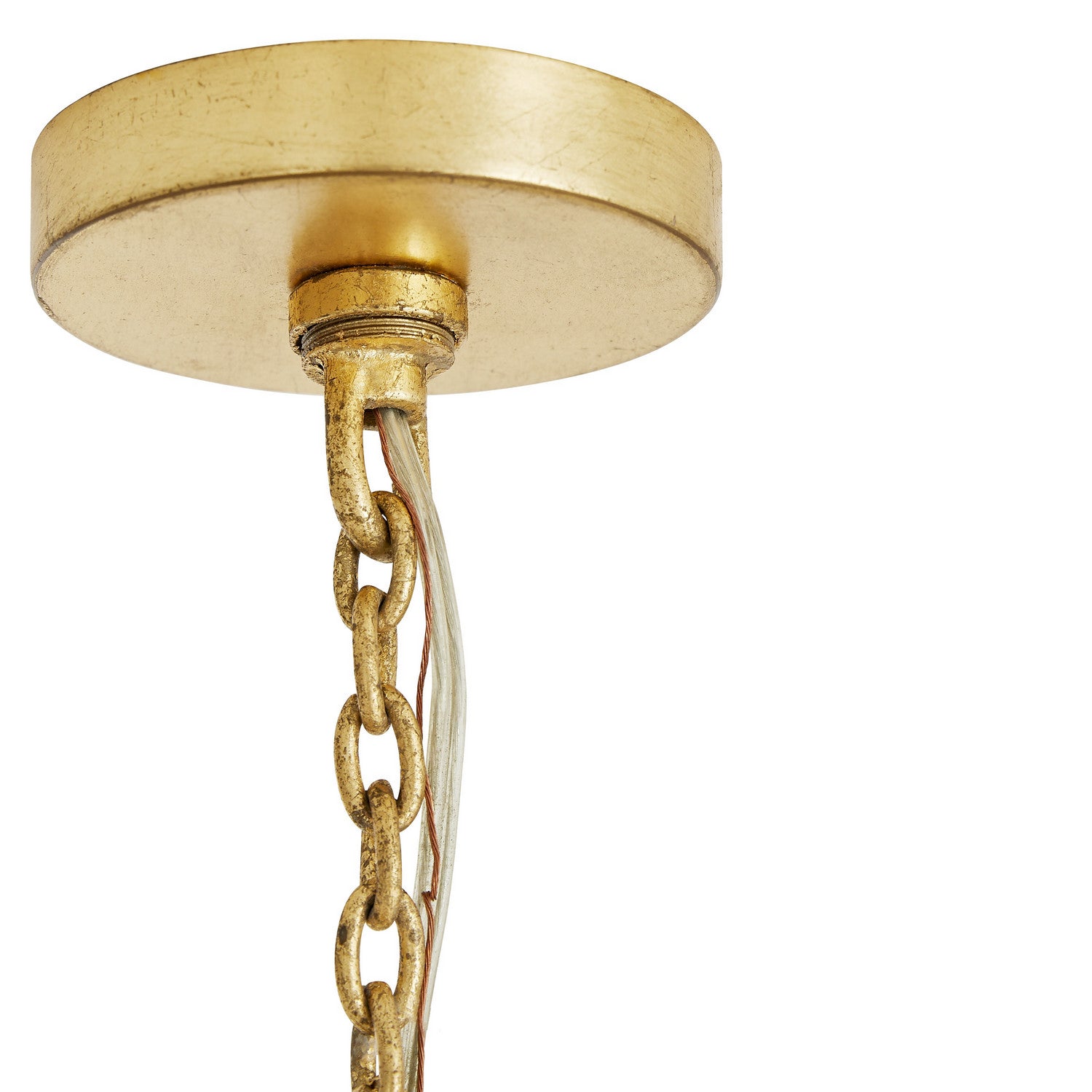 Ten Light Chandelier from the Prescott collection in Gold Leaf finish