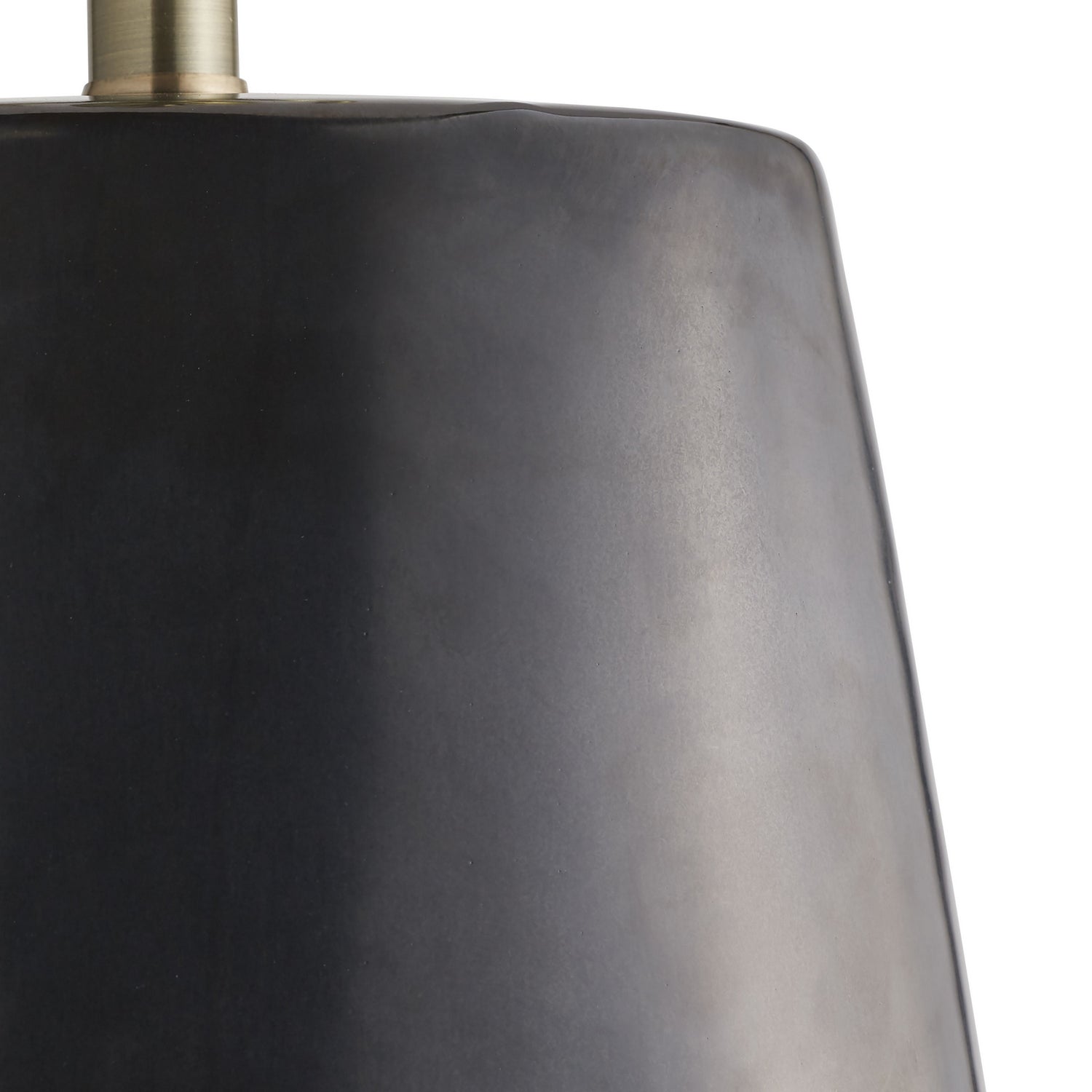 One Light Table Lamp from the Deagan collection in Gunmetal & Teal Reactive finish