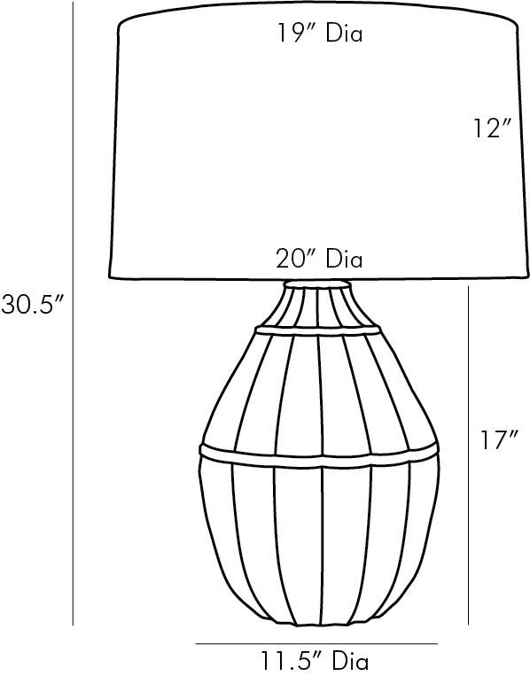 Two Light Table Lamp from the Tangier collection in Egg Shell finish