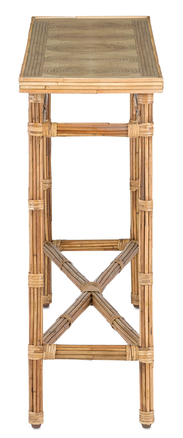 Console Table from the Silang collection in Natural Rattan finish