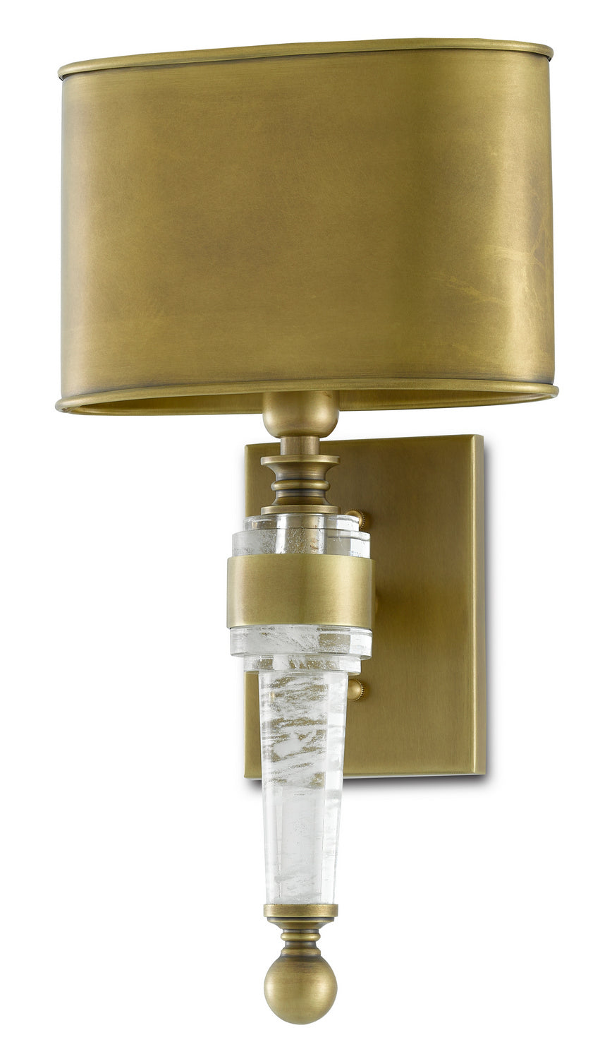 One Light Wall Sconce from the Lindau collection in Antique Brass finish