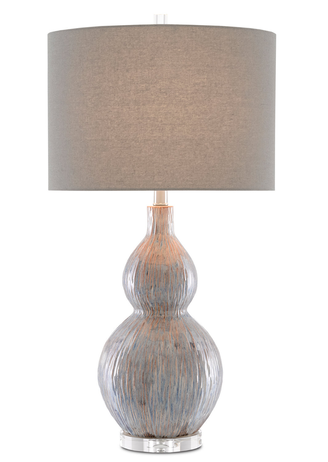 One Light Table Lamp from the Idyll collection in Gray/Blue/Taupe/Clear finish