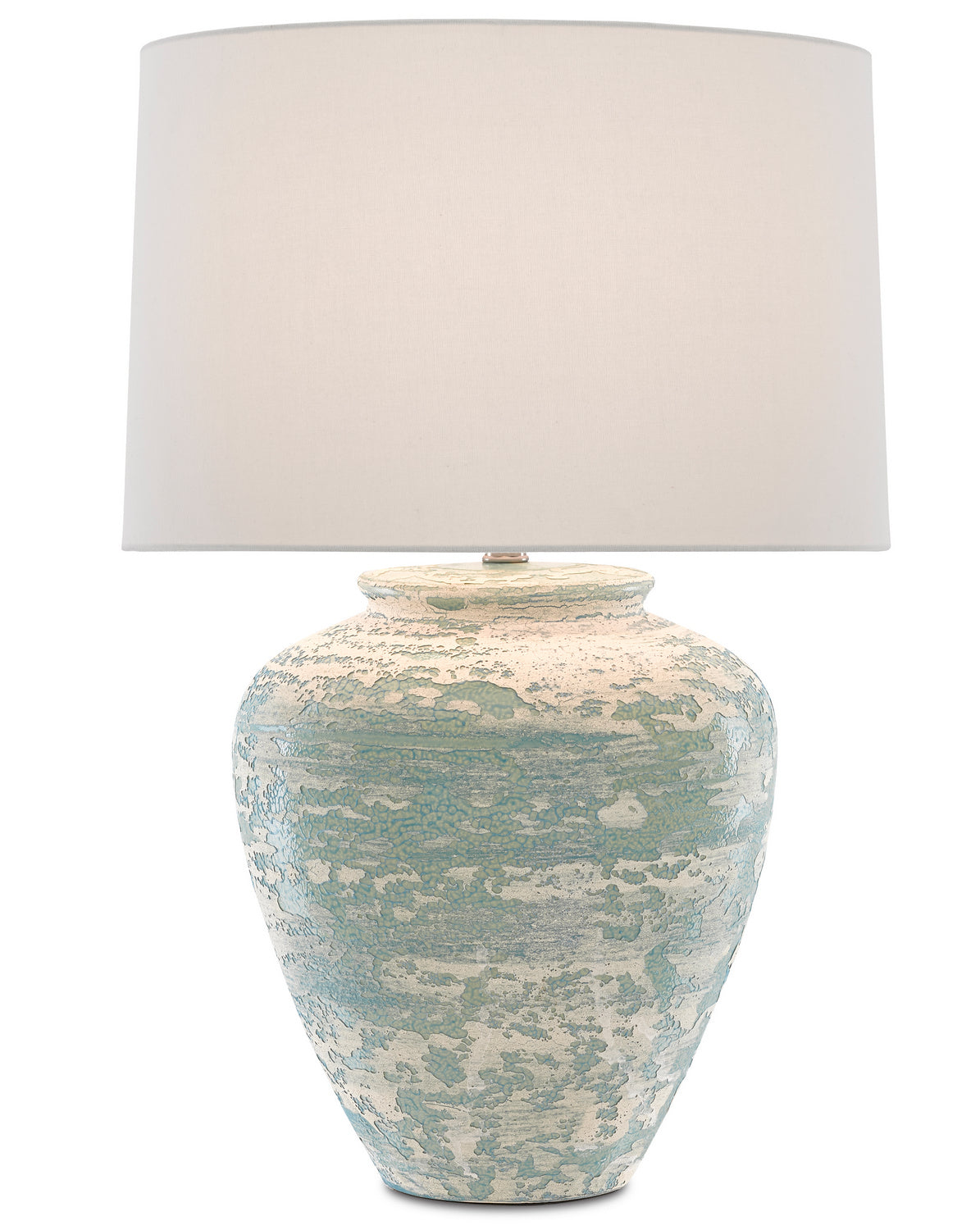 One Light Table Lamp from the Mimi collection in Aqua/Cream finish