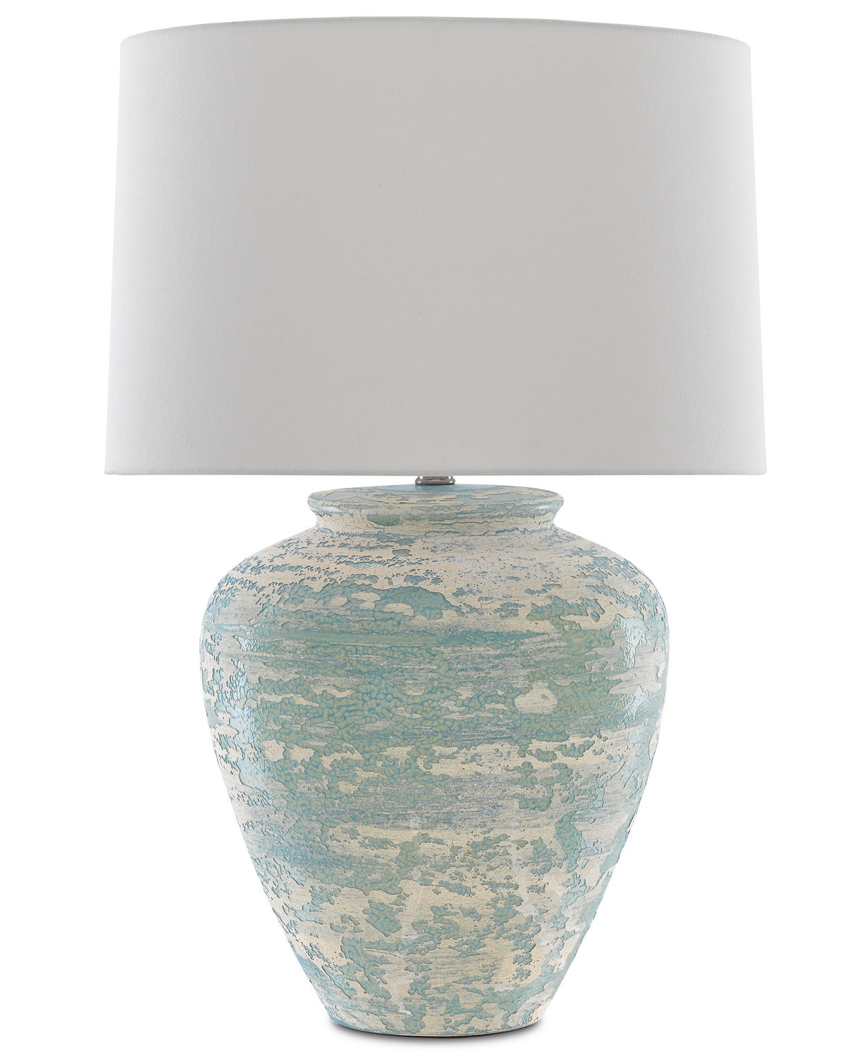 One Light Table Lamp from the Mimi collection in Aqua/Cream finish