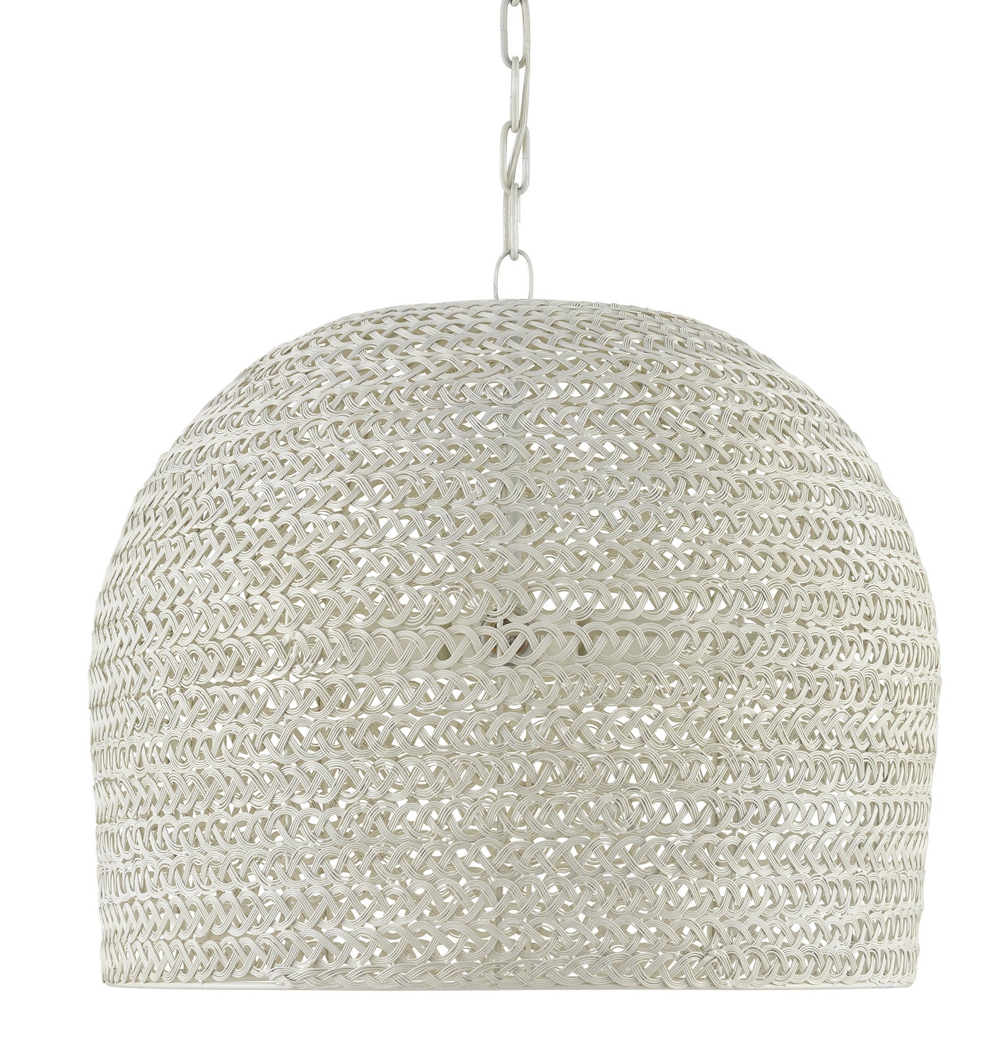 Three Light Chandelier from the Piero collection in White finish