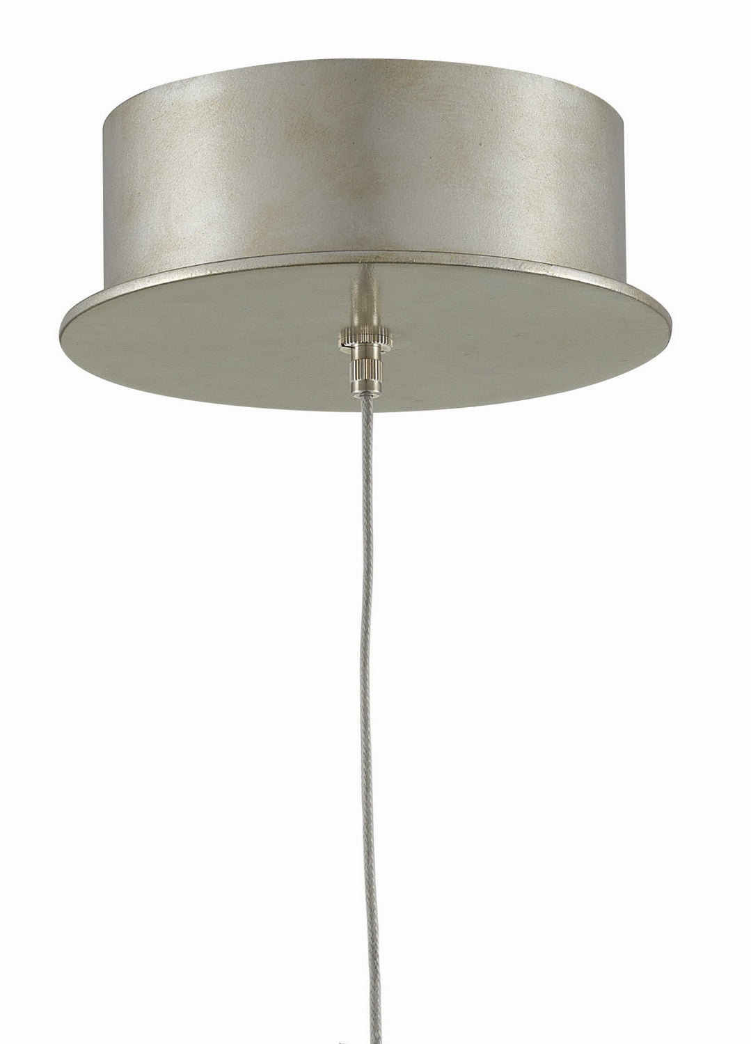 One Light Pendant from the Crystal collection in Crystal/ Contemporary Silver Leaf finish