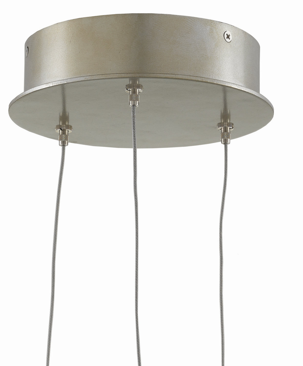 Three Light Pendant from the Crystal collection in Crystal/ Contemporary Silver Leaf finish