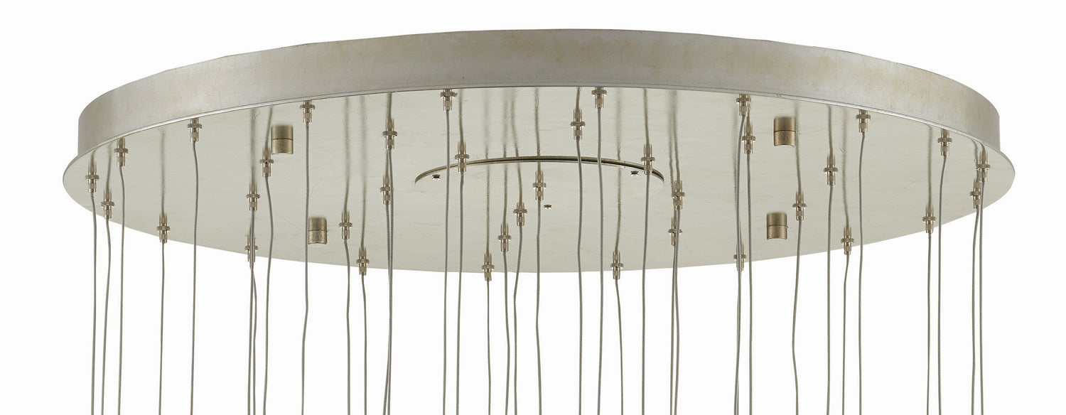 36 Light Pendant from the Catrice collection in Natural Shell/Contemporary Silver Leaf finish