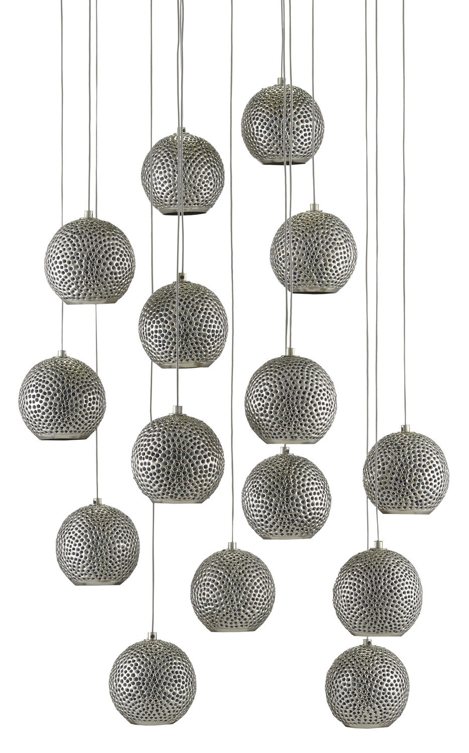 15 Light Pendant from the Giro collection in Blue/Nickel finish