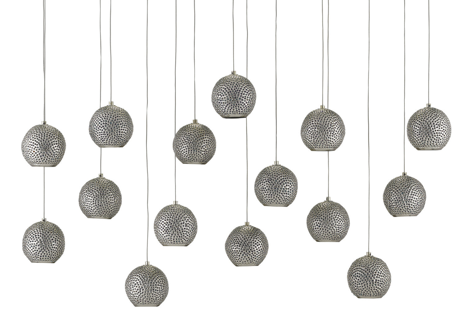 15 Light Pendant from the Giro collection in Blue/Nickel finish