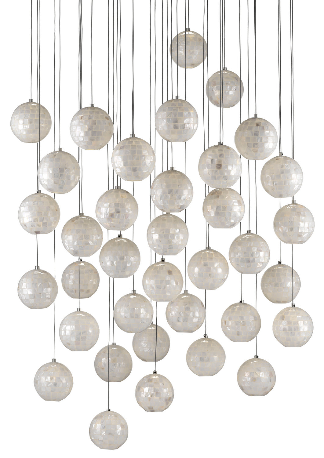 36 Light Pendant from the Finhorn collection in Pearl finish