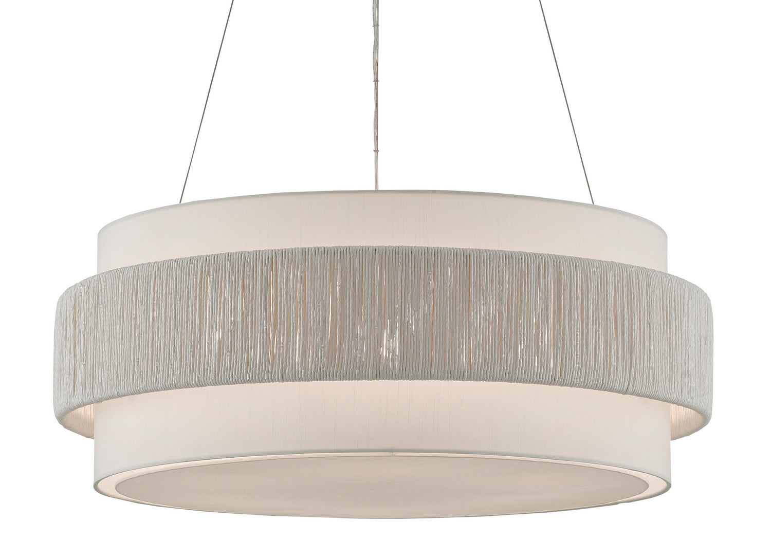 Six Light Chandelier from the Rousham collection in Beige/Sugar White finish