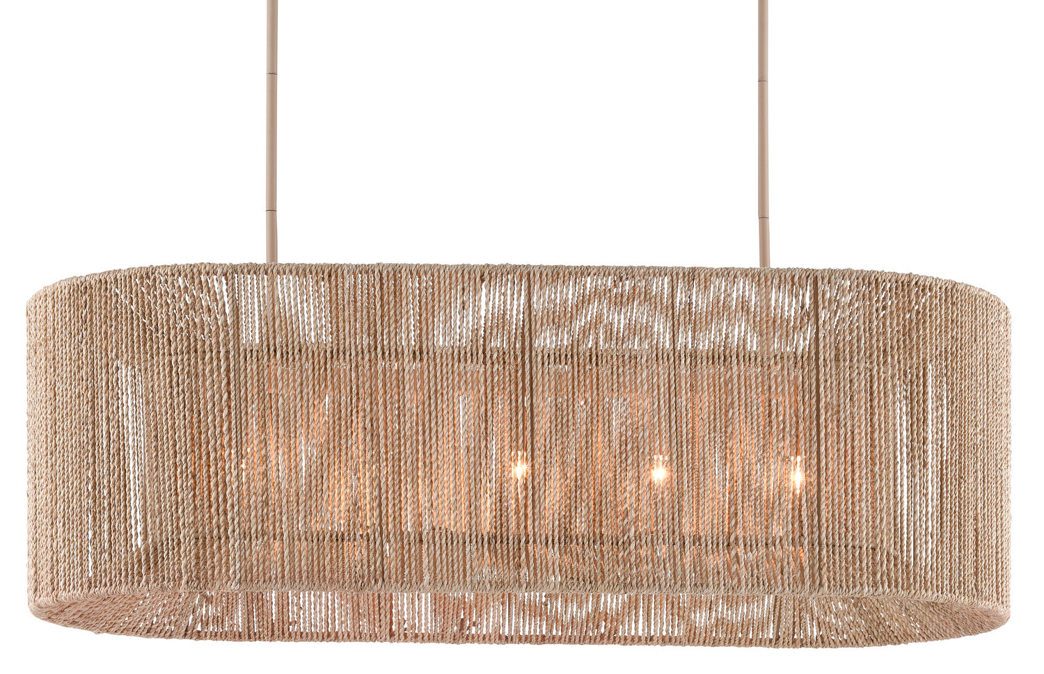 Five Light Chandelier from the Mereworth collection in Natural Rope/Beige finish