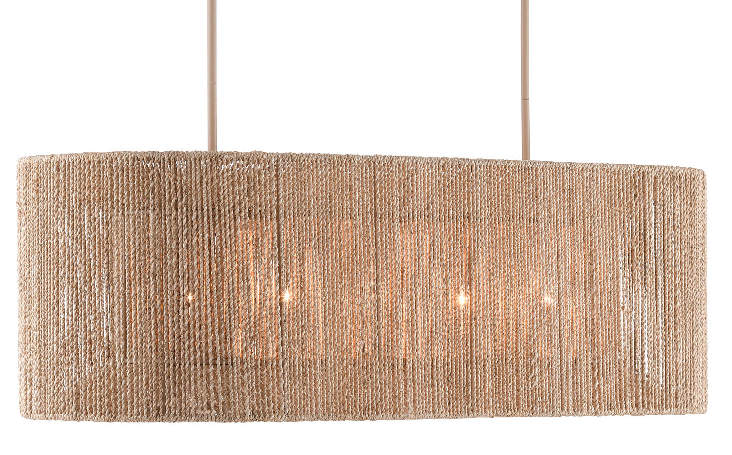 Five Light Chandelier from the Mereworth collection in Natural Rope/Beige finish