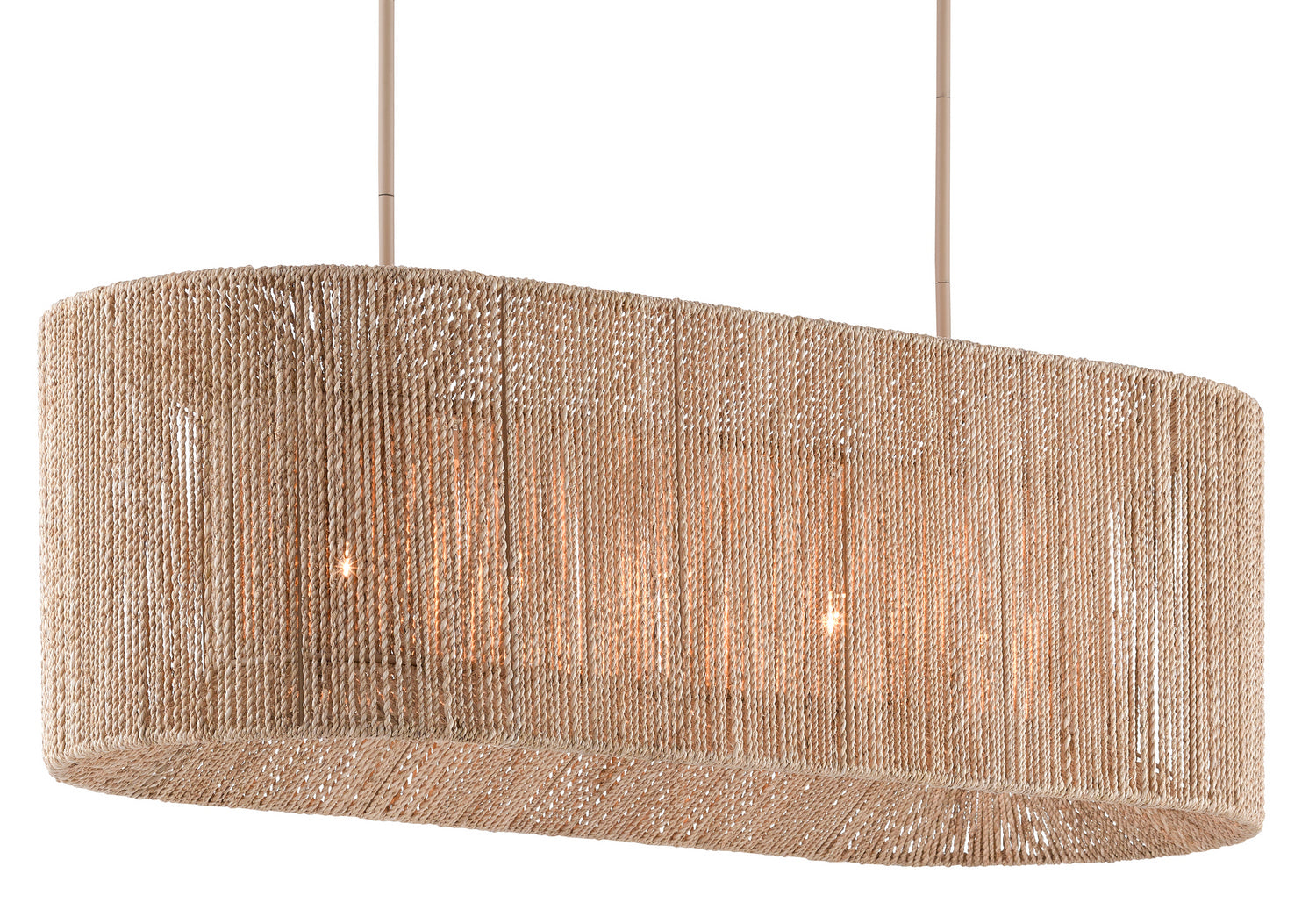 Five Light Chandelier from the Mereworth collection in Natural Rope/Beige finish