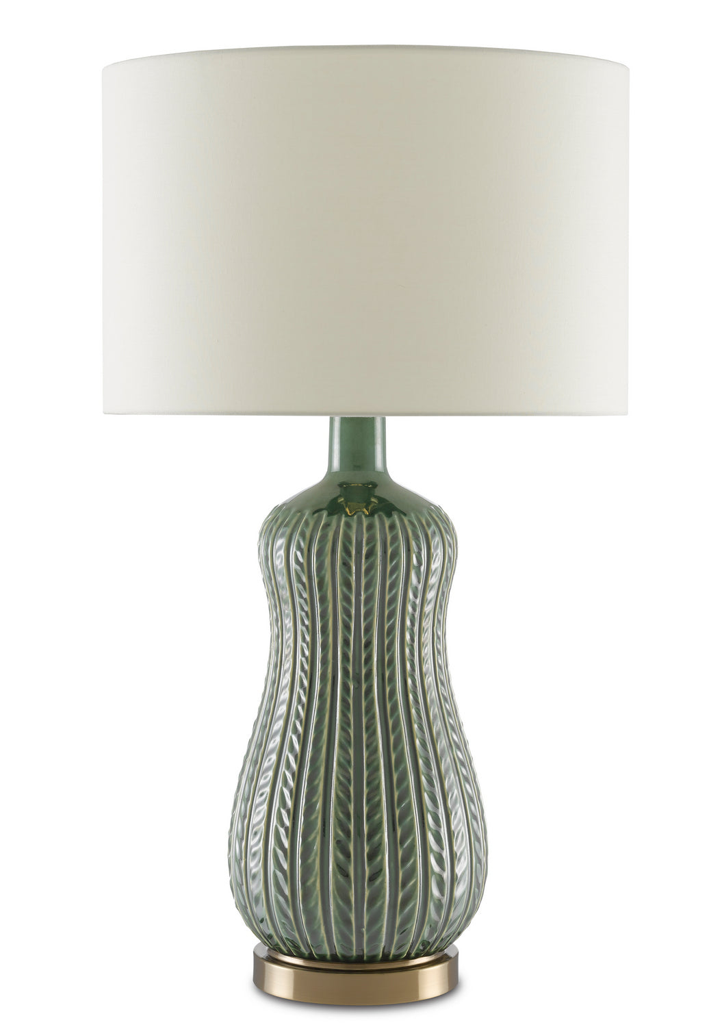 One Light Table Lamp from the Mamora collection in Green finish