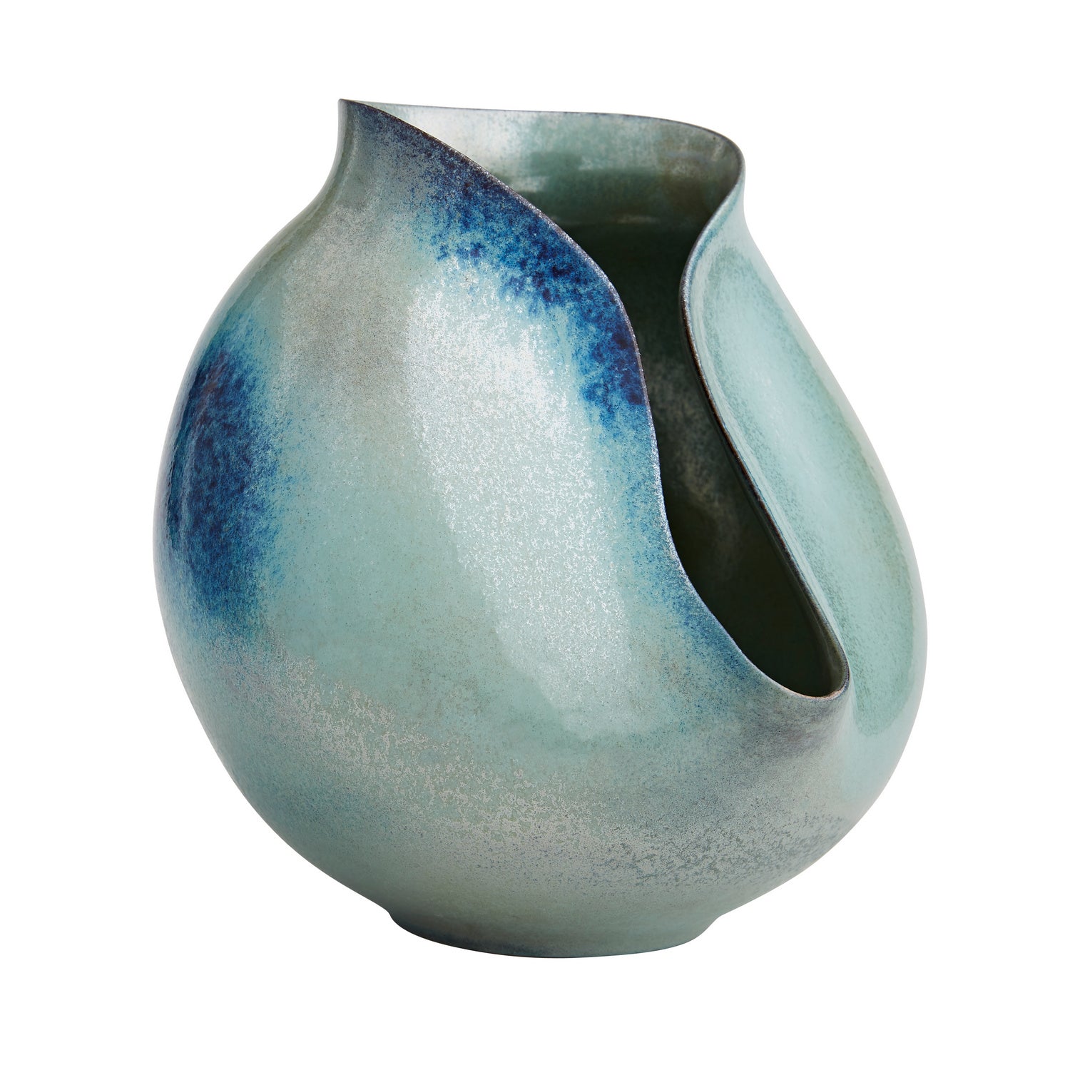 Vases, Set of 2 from the Isaac collection in Waterfall Reactive finish