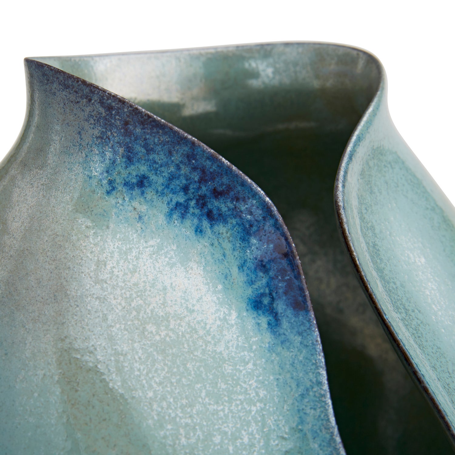 Vases, Set of 2 from the Isaac collection in Waterfall Reactive finish