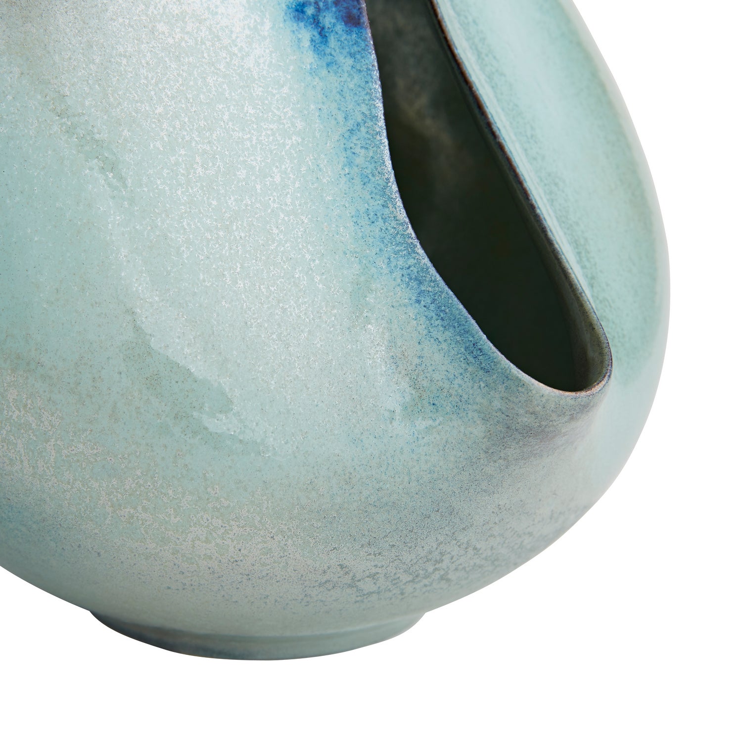 Vases, Set of 2 from the Isaac collection in Waterfall Reactive finish