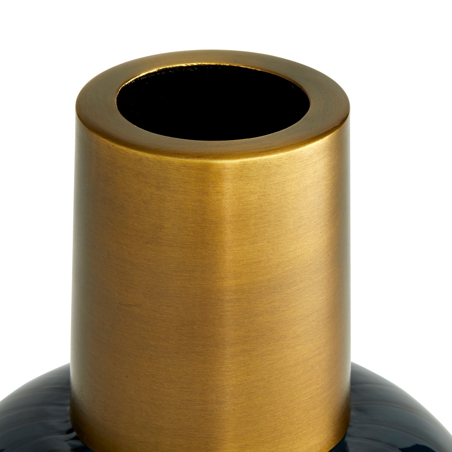 Vases, Set of 2 from the Huff collection in Navy Optic finish