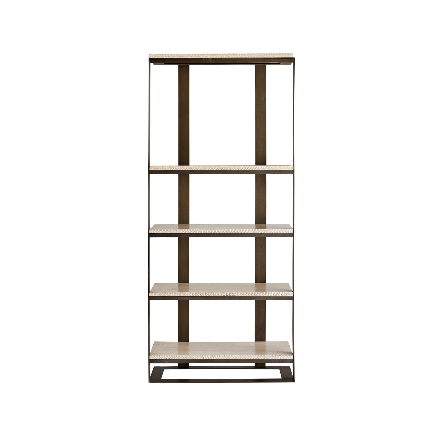 Bookshelf from the Herrick collection in Blackened Iron finish