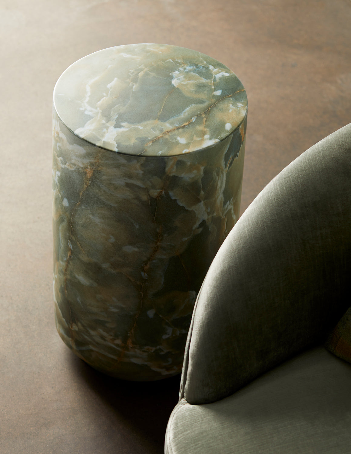 Accent Table from the Herbie collection in Jade Faux Marble finish