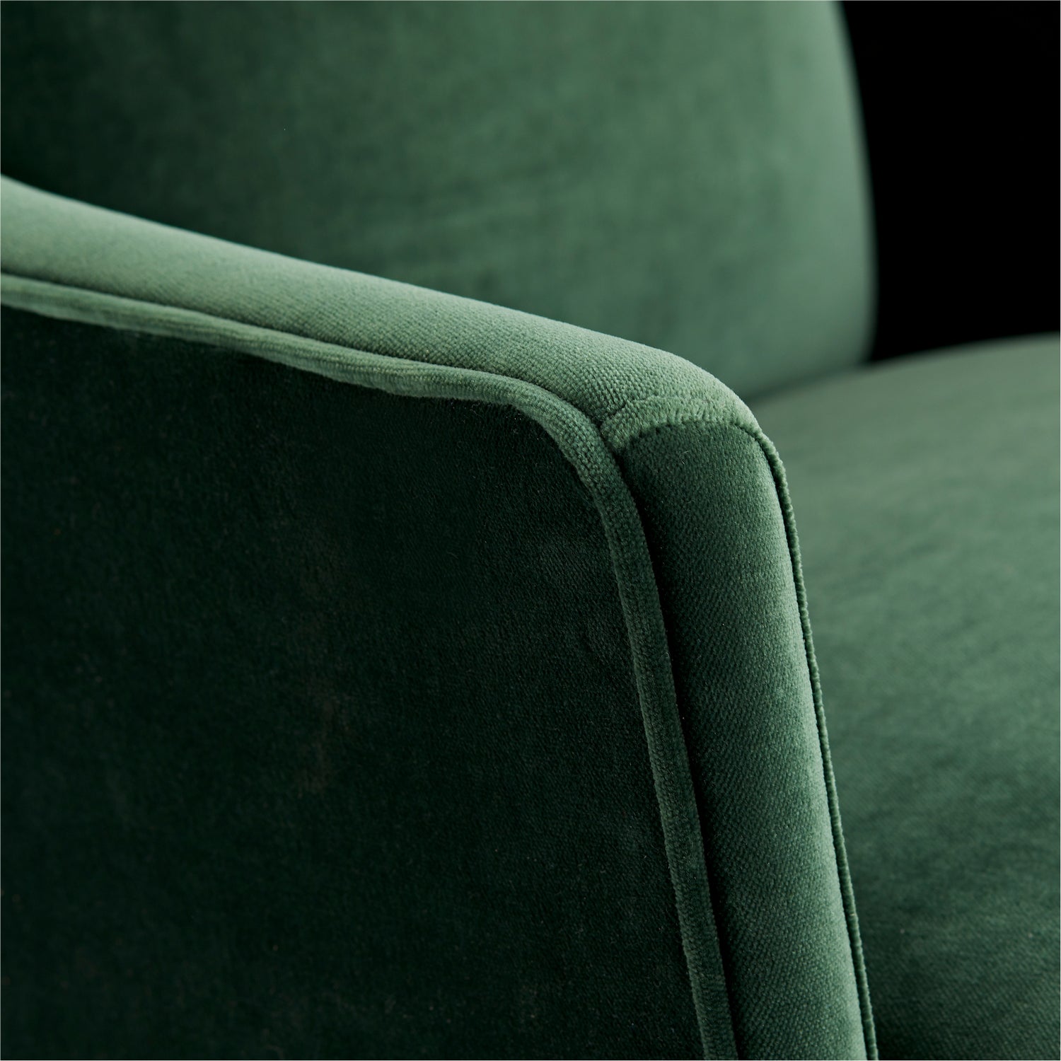 Upholstery - Chair from the Budelli collection in Forest Velvet/Dark Walnut finish