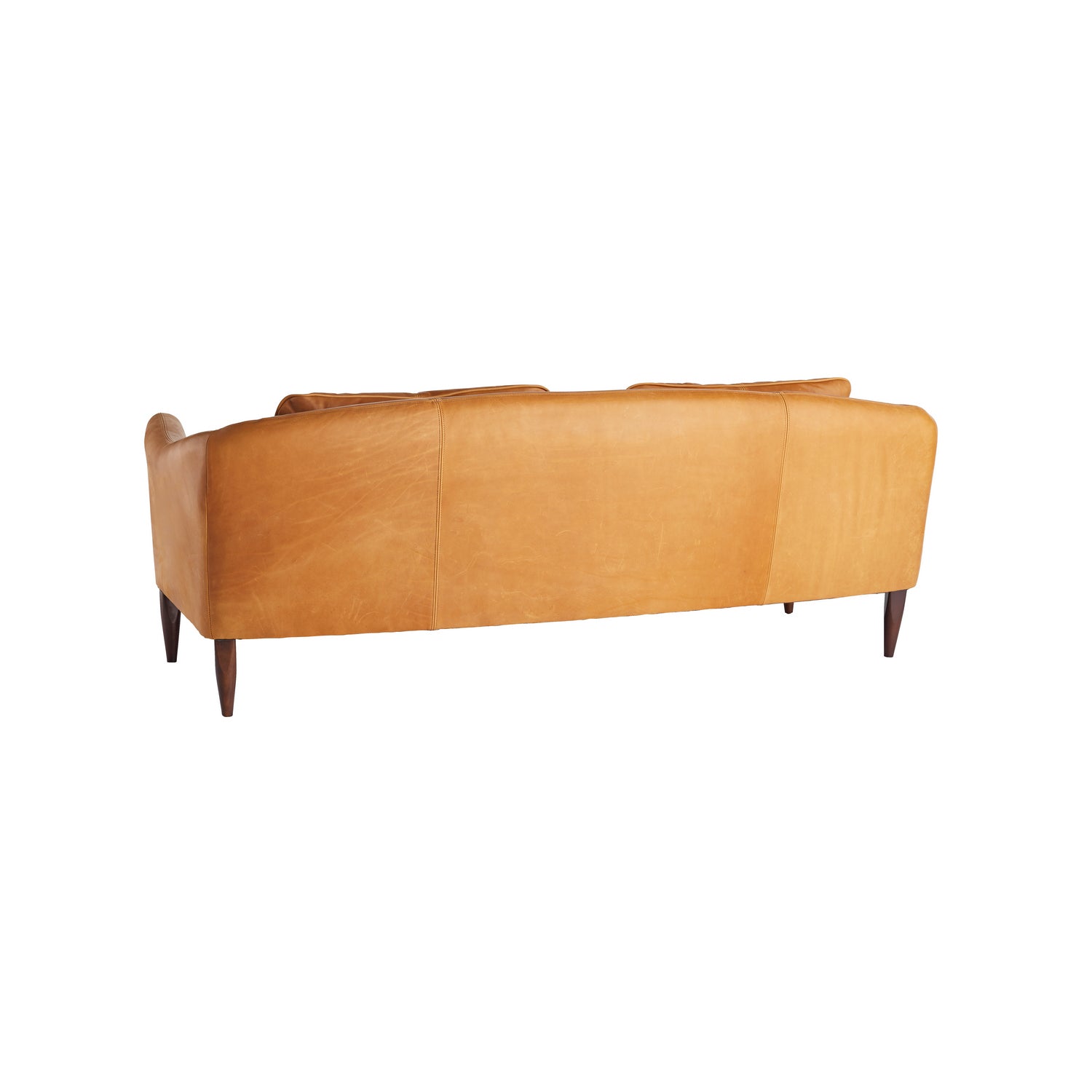 Upholstery - Sofa from the Vincent collection in Butterscotch Leather/Dark Walnut finish