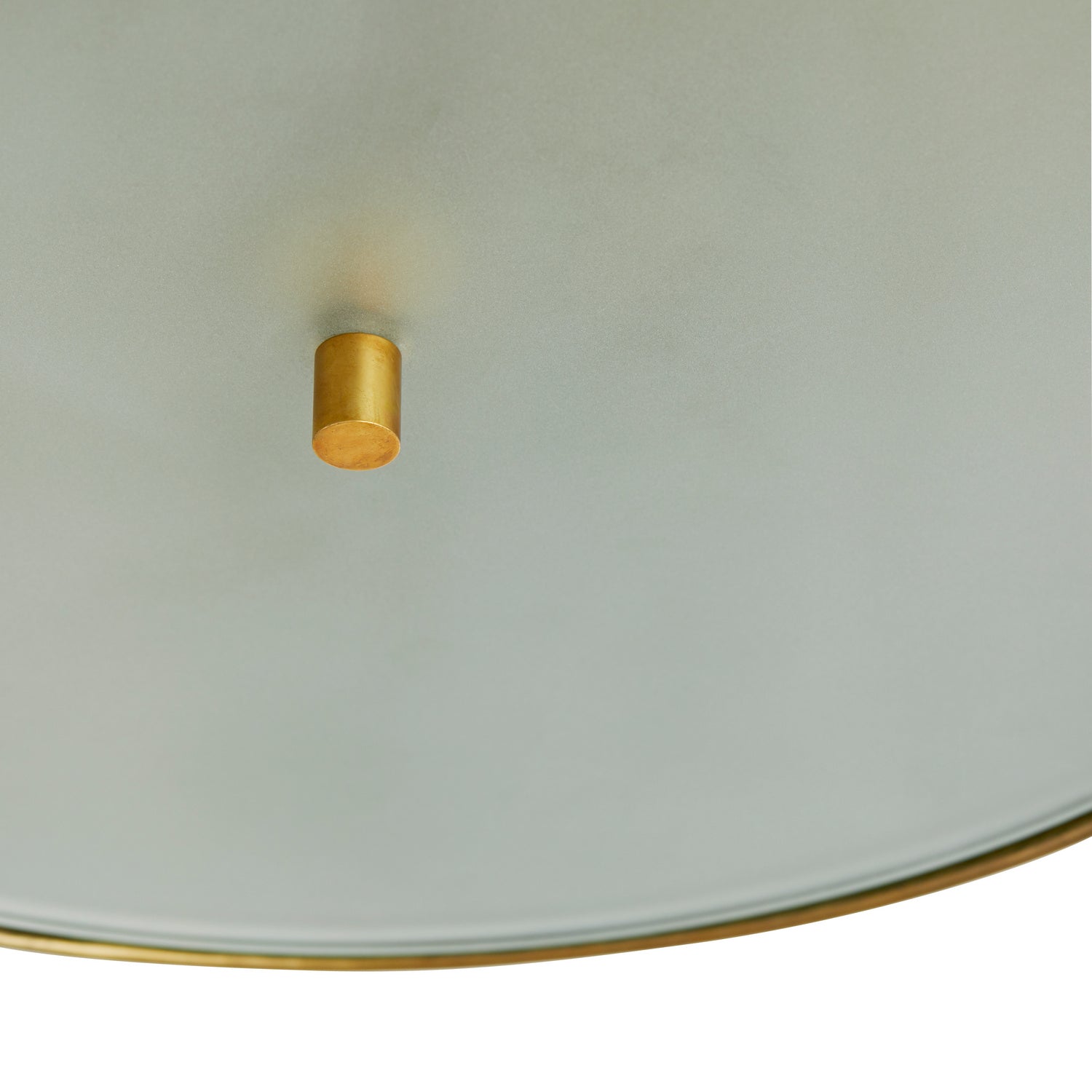 Two Light Semi-Flush Mount from the Anna collection in Antique Brass finish