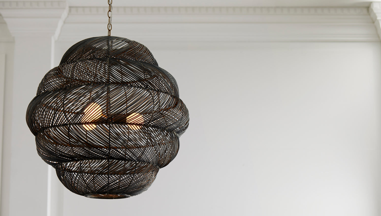 Three Light Pendant from the Gwen collection in Dark Gray finish