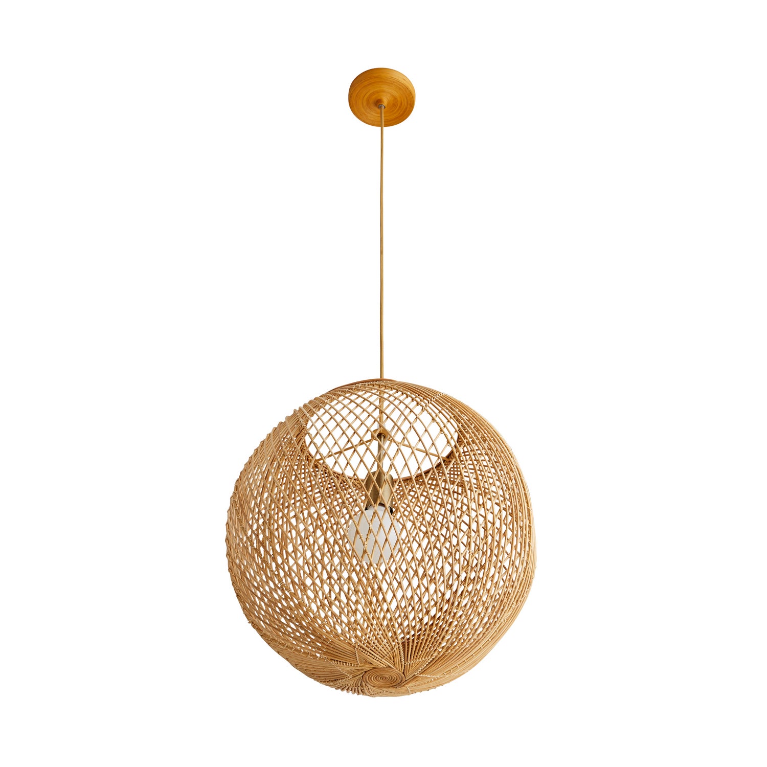 One Light Pendant from the Indiana collection in Natural finish