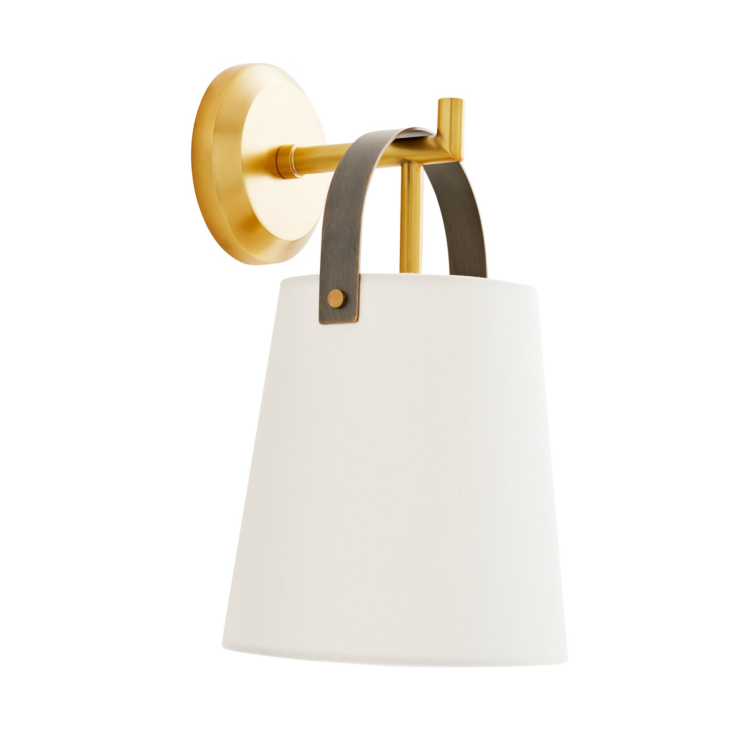 One Light Wall Sconce from the Ian collection in Antique Brass finish