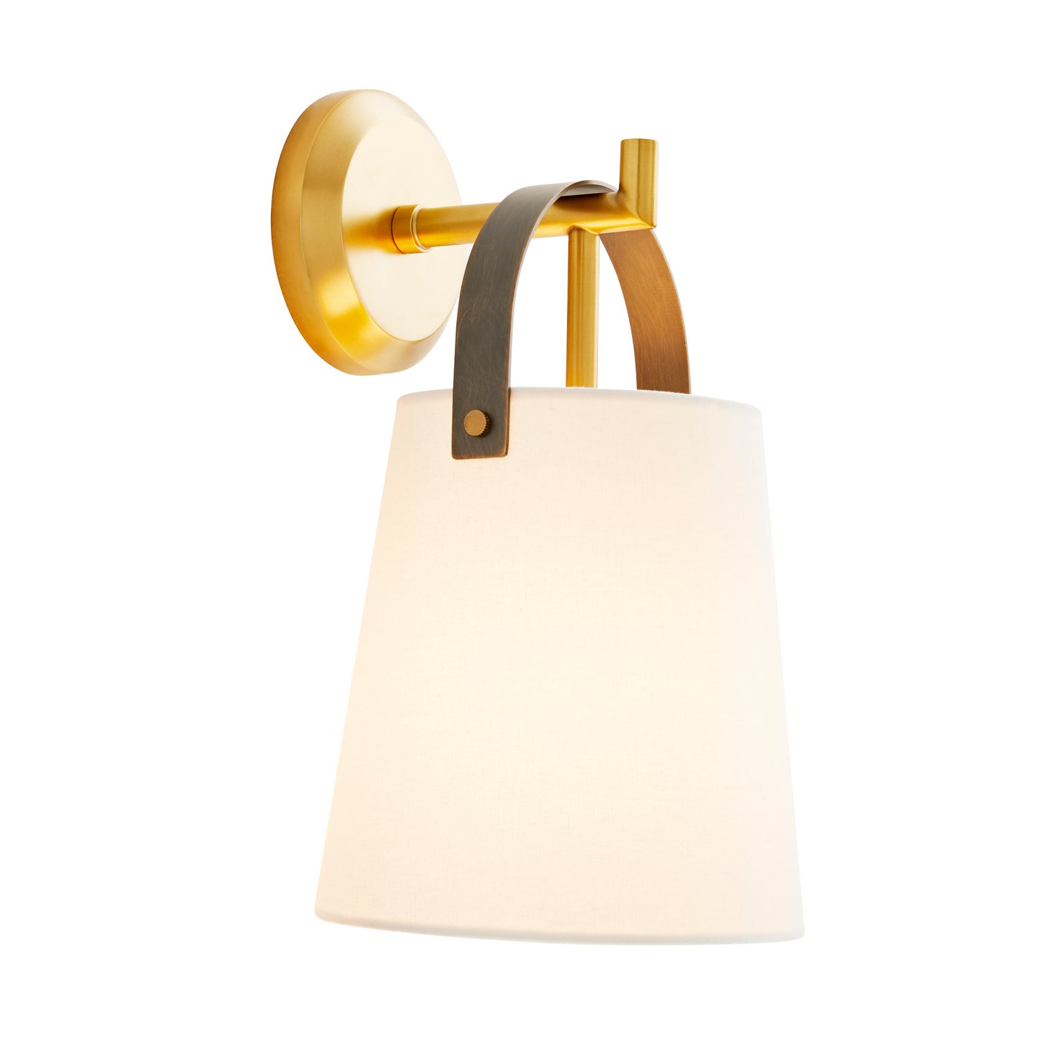 One Light Wall Sconce from the Ian collection in Antique Brass finish