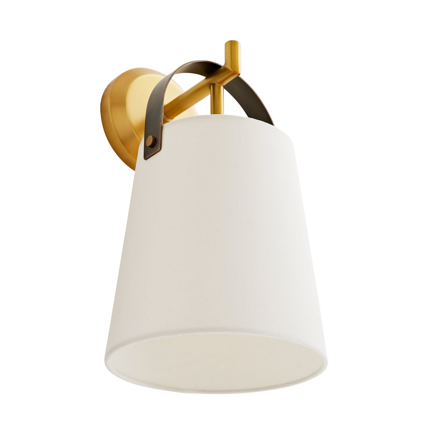 One Light Wall Sconce from the Ian collection in Antique Brass finish