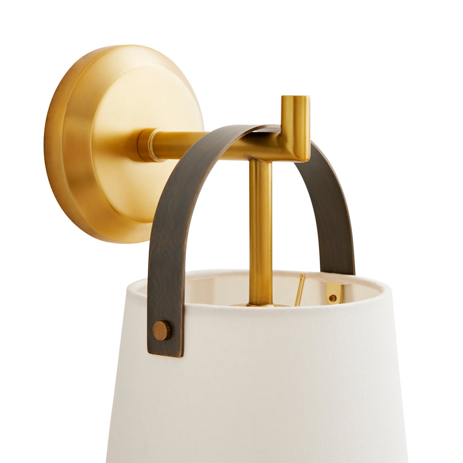 One Light Wall Sconce from the Ian collection in Antique Brass finish