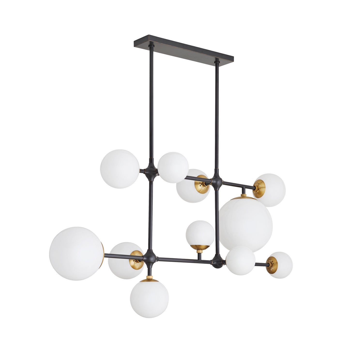 11 Light Chandelier from the Hilliard collection in Bronze finish