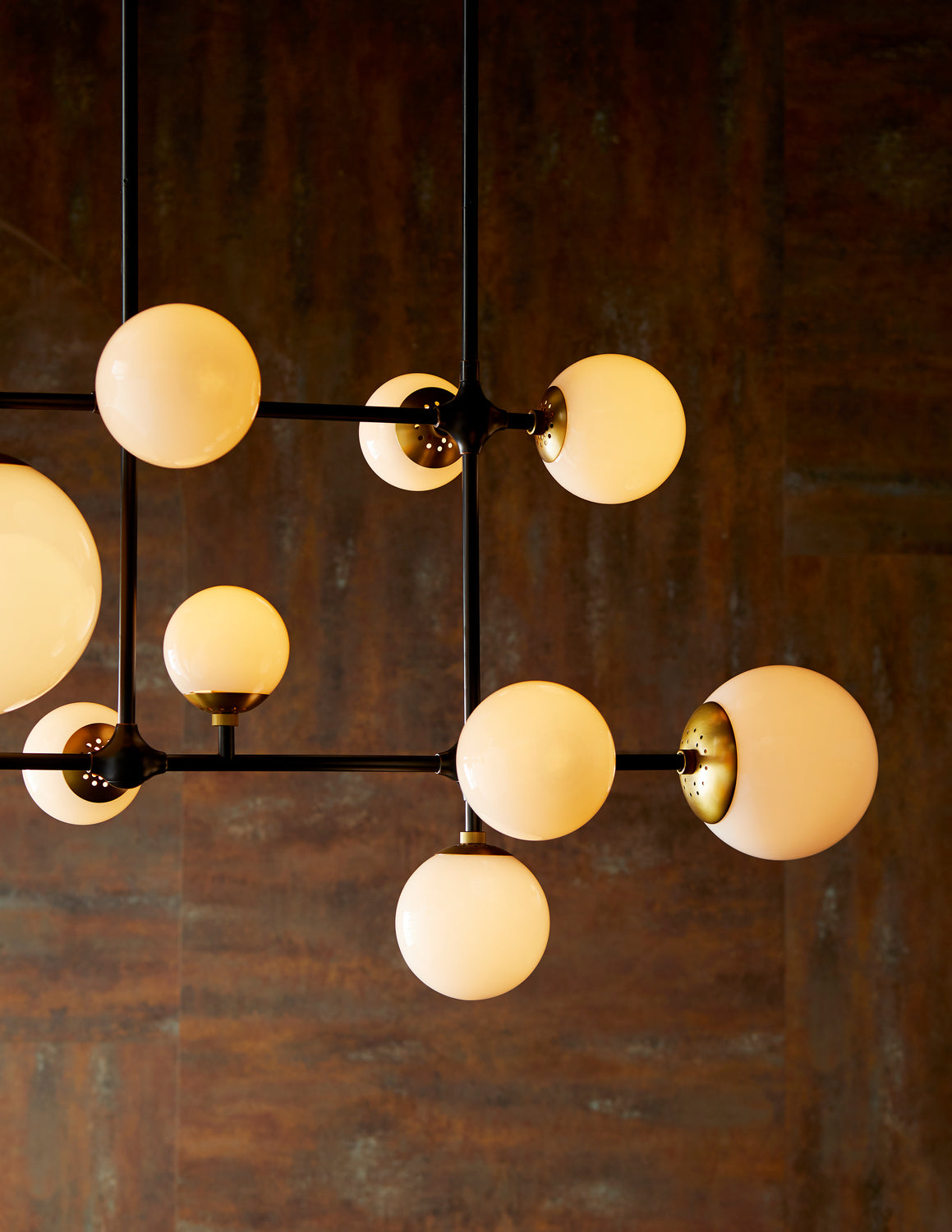 11 Light Chandelier from the Hilliard collection in Bronze finish