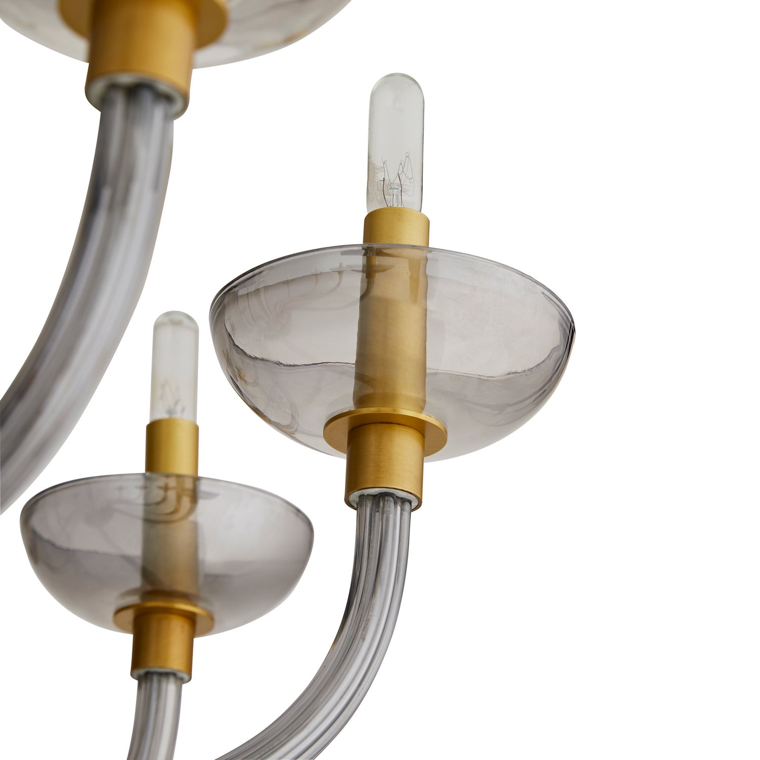 Ten Light Chandelier from the Gustavo collection in Smoke finish