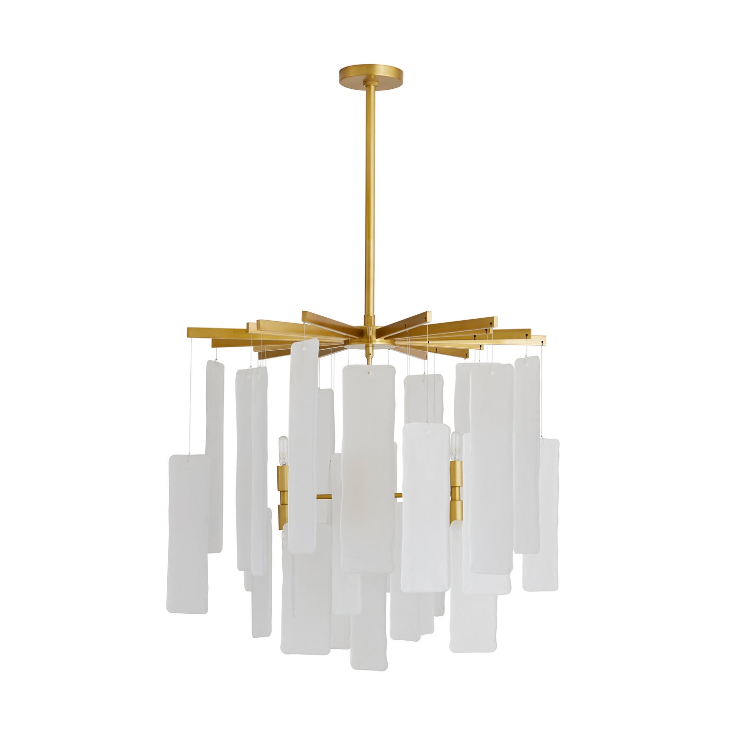 Eight Light Chandelier from the Harriet collection in Frosted finish