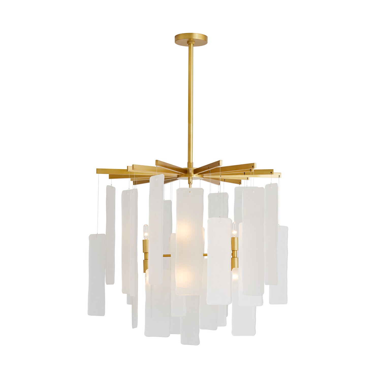 Eight Light Chandelier from the Harriet collection in Frosted finish