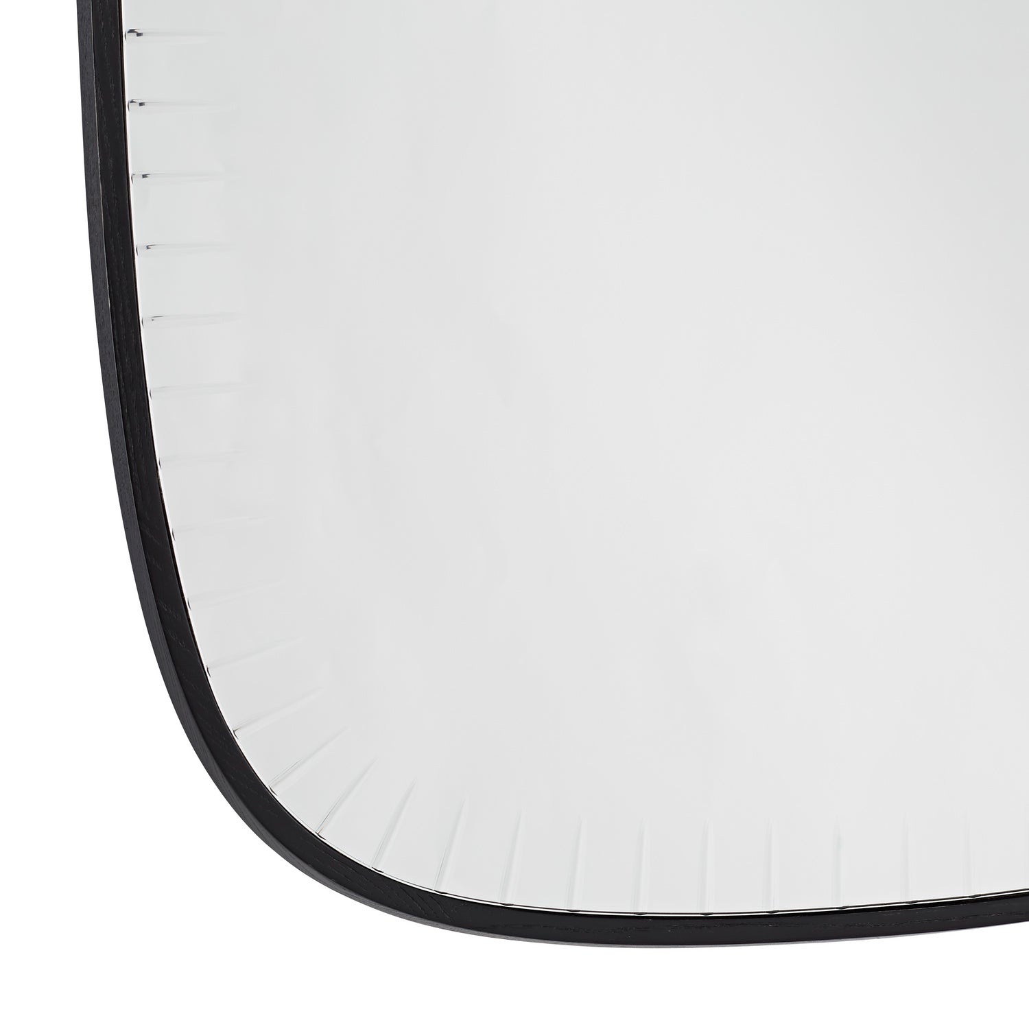 Mirror from the Cut collection in Black finish